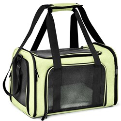 Expandable Breathable Large-Capacity Handbag, Cat Airline Carrier Bag, Cat Transport Sling Bag, Portable Pet Dog Carrier for Outings