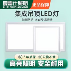 Ailei Integrated Ceiling Led Light for Kitchen, Bathroom, and Restroom, 300X600 Aluminum Panel Embedded Flat Light