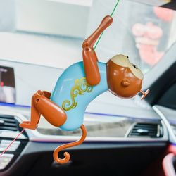 Car baby toy, car baby toy, car rear seat pendant, safe and soothing car baby bed bell