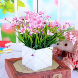 Simulated orchid grass, artificial plant bunches, home flower arrangements, outdoor scenery, artificial flowers, water plants, wild flowers