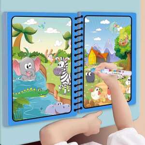 Magic water painting book repeatedly graffiti Qingshui painting paint color Bao Bao Yizhi painting male girl kindergarten toys