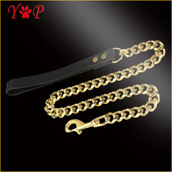 Cross-border fashion new 15MM304 stainless steel non-pinch outdoor dog leash pet dog large dog leash