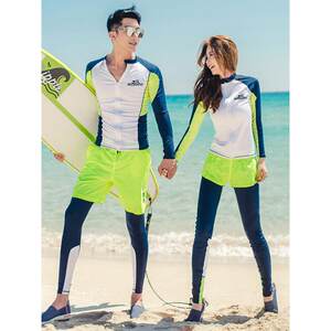 
Diving suit women's long-sleeved split sun protection snorkeling swimsuit couple suit quick-drying surfing men's long-sleeved trousers jellyfish suit
