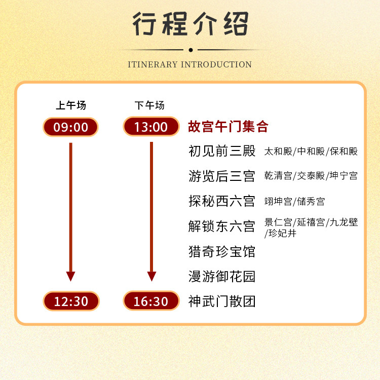 北京故宫博物院【含门票】大咖导游深度讲解故宫一日游15人小团