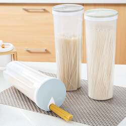 Kitchen noodle box plastic bottle transparent sealed jar grain storage box household storage jar storage jar