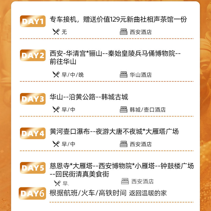 诗意满长安12 人小团纯玩|陕西西安游兵马俑华山壶口瀑布6天5晚