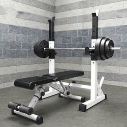 Barbell Rack, Squat Rack, Bench Press Machine, Fitness Equipment for Home Use, Men's Gantry Rack, Bench Press Bench, Barbell Set, Adjustable