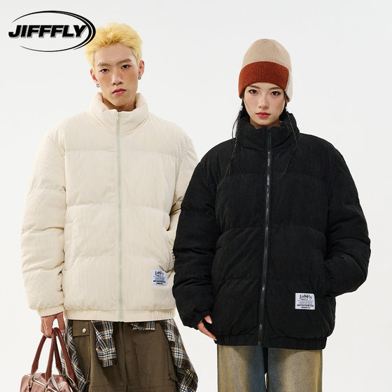 
Jifffly cotton coat for men and women 2025 new winter retro versatile casual couple style cotton coat