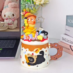 Suitable for Mugs, Ceramic Drinking Cups with Lids, High-End Appearance, Suitable for Office and Dormitory Use