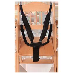 Children's dining chair safety belt strap fixed belt stroller rattan chair three-point five-point baby seat stroller universal