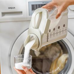 Laundry Powder Storage Box Household Large-Capacity Moisture-Proof Laundry Powder Box Transparent Laundry Powder Container Laundry Detergent Storage Container