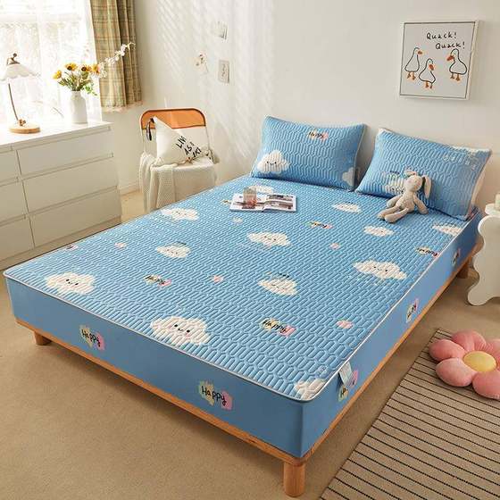 
Summer Class A maternal and baby grade latex cool mat sheets and fittings set machine washable natural cool silk mat