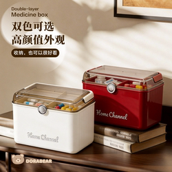 Japanese-Style First Aid Kit Storage Box, Large Capacity, Family-Sized, High Aesthetic Value, New Model, Complete Set of Essential Medicines Storage Box