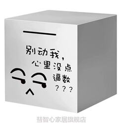 The Money Box Only Goes in and Not Out, Large-Capacity Savings Box, Stainless Steel, Not Suitable for Adults, 2025 New Model Money Box