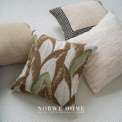 Scandinavian Style Model Room Pillow Case Living Room Sofa Cushion Bed Pillow Bay Window Cushion Bedroom Square