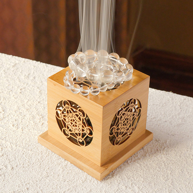 Crystal Energy Purification Box Peruvian Honkle Nanzhu hollow burning utensil sage incense burning utensil ornaments