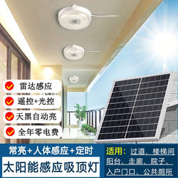 Solar Ceiling Light 24-Hour Human Body Sensor Light Home Outdoor Super Bright Rural Corridor Lighting