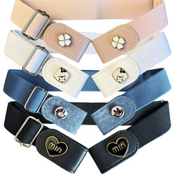 Chanel-Style Lazy Belt for Tightening Jeans, Adjustable Invisible Seamless Waist-Cinching Magic Belt, Elastic Belt