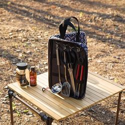 NOBANA Outdoor Camping Cookware Set RV Travel Kitchen Utensils Self-driving Camping Tableware with BBQ Gloves