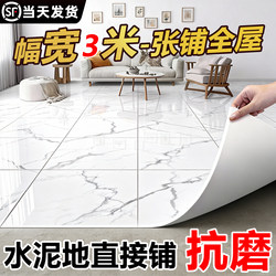 3m Wide Vinyl Flooring for Home Use, Directly Laid on Cement Floors, Thickened, Wear-Resistant, Waterproof, Non-Slip Pvc Floor Mat