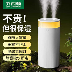 Humidifier for Office Desktop 2025 New Model, Home Bedroom Silent Hydration Device, Dual Spray Mini Portable USB Charging Large Mist Long-Lasting Small Humidifier for Dormitory Student Air-Conditioned Room