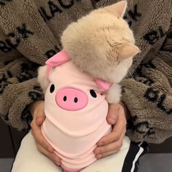 Cat Clothes Anti-Shedding Spring and Autumn Korean Style Cute Ins Gold Gradient British Shorthair Ragdoll Cat Dog Summer Vest