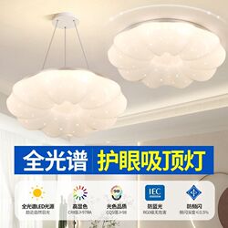 Full Spectrum Ceiling Lamp LED Lighting Bedroom Lamp Fantasy Cream Style Fairy Pumpkin Lantern Children's Room Eye Protection Lamp