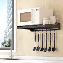 Wall-mounted microwave oven storage rack for home kitchen multi-functional wall-mounted oven wall storage rack