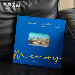 Qie Xunyunshan Loose-Leaf Photo Album Large Capacity Family Photo Storage Book Laminated Self-Adhesive DIY Couple Memory Album