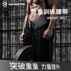 Weight-Bearing Fitness Belt for Men and Women, Rhinoceros Squat Pull-Up Waist Belt, Thickened Iron Chain Barbell Piece Weighted