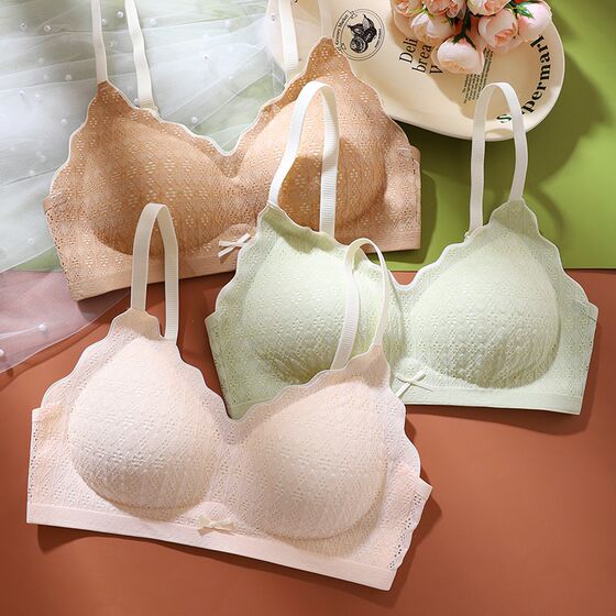 
[0.5 cm thin cup] fixed one-piece cup ~ no wire rims small breast girl student T student push-up bra 696