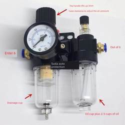 Car lift lift repair accessories oil water separator 2000 automatic drain filter pressure regulating valve