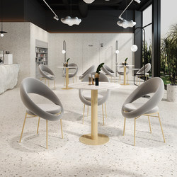 Nordic light luxury dessert milk tea shop negotiation table and chair combination cafe leisure beauty salon reception clothing store chair