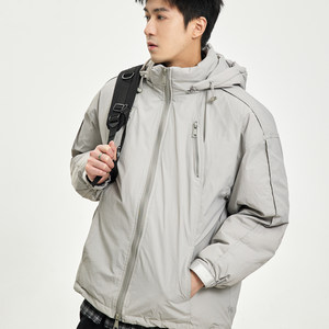 
Winter Japanese outdoor windproof jacket hooded cotton jacket men's loose trendy brand couple thickened warm cotton jacket