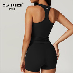 Ola Breeze Women's Racerback Tank Top, Tight-Fitting, Beautiful Back Yoga Wear, Fitness Sports Top, Camisole with Shockproof Chest Pad