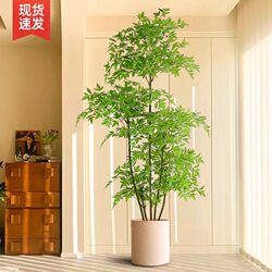 2025 Nantian Bamboo Artificial Green Plant High-End Light Luxury Floor-Standing Large Indoor and Outdoor High-Quality Bonsai Ornament Fake Tree