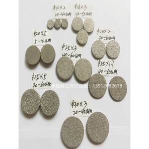 
316L stainless steel powder sintered filter gas detector filter head instrument precision filter