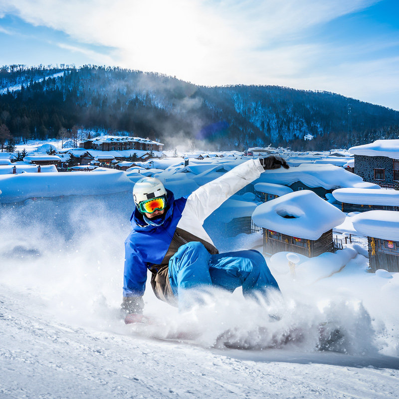 东北哈尔滨旅游 雪乡延吉长白山冰雪大世界7天6晚跟团游滑雪温泉