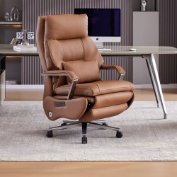 Electric Executive Chair, Business Leather, Reclining, Massage, Ventilation, Heating, Sofa Chair, President's Office, Home Executive Chair