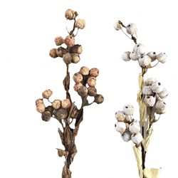 Dried white fruit branches model house light luxury simulated bouquet fake flower branches decoration living room table decoration internet celebrity flower arrangement