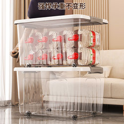 One piece drop shipping free shipping transparent storage box household clothes storage box large capacity storage and organization box