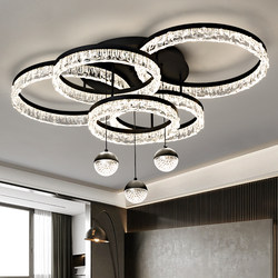 2025 Living Room Lamp Italian Normcore Headlight Modern Simple Atmospheric Luxury Master Bedroom Main Lamp Crystal Ceiling Lamp