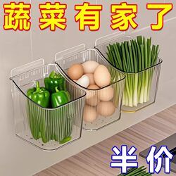 Onion, Ginger, and Garlic Storage Basket for Kitchen, Wall-Mounted Storage Rack for Garlic Bulbs, Ginger, and Garlic, Wall-Mounted Storage Box