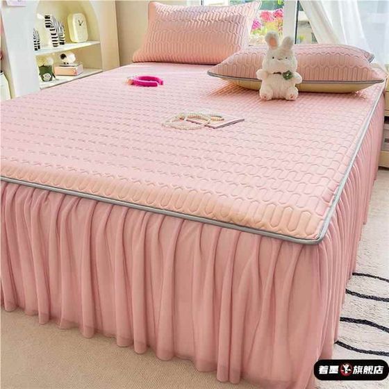 
New ice silk cool mat latex mother and baby Class A soft mat machine-washable three-piece mat bed skirt cool mat
