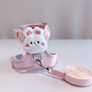 Cat traction rope prevents breaking and walking rope can be adjusted to prevent loss of straps pet supplies ruffled cat chains
