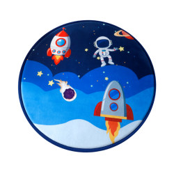 Thickened cartoon round cute carpet bedroom carpet bedside anti-fall floor mat children's room carpet home tent mat