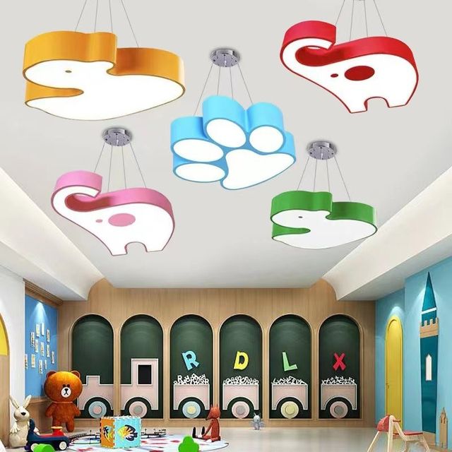 
LED Creative Cartoon Animal Shape Lamp Kindergarten Hall Classroom Corridor Children's Paradise Mother and Baby Store Ceiling Light