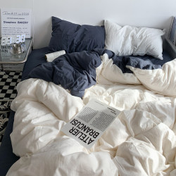 Double quilts set full set of home spring and autumn seven-piece set bedding student dormitory bedding set single person