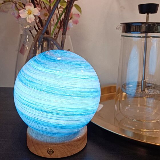 14cm Galaxy Earth Wandering Planet Lamp Desk Lamp Fantasy Starry Sky Charging Night Light Universe Creative Birthday Gift