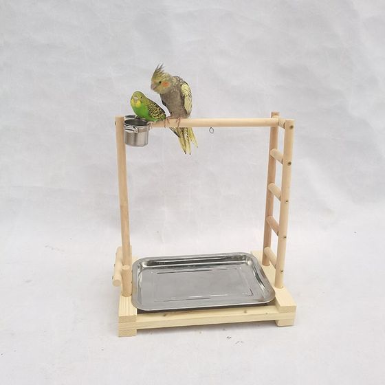 
Cockatiel stand, pepper wood bird stand, station pole, parrot stand, parrot stand, parrot supplies and bird supplies